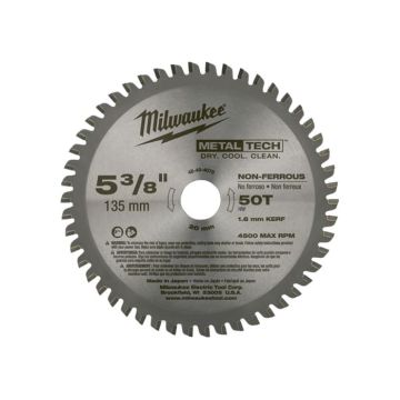 5-3/8" 50T Non-Ferrous Metal Circular Saw Blade
